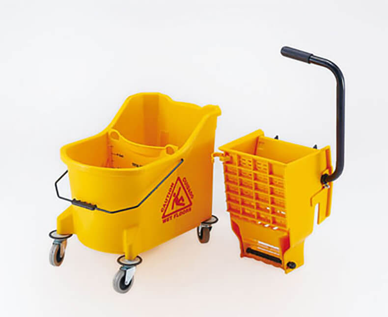 33L plastic wringer mop bucket
