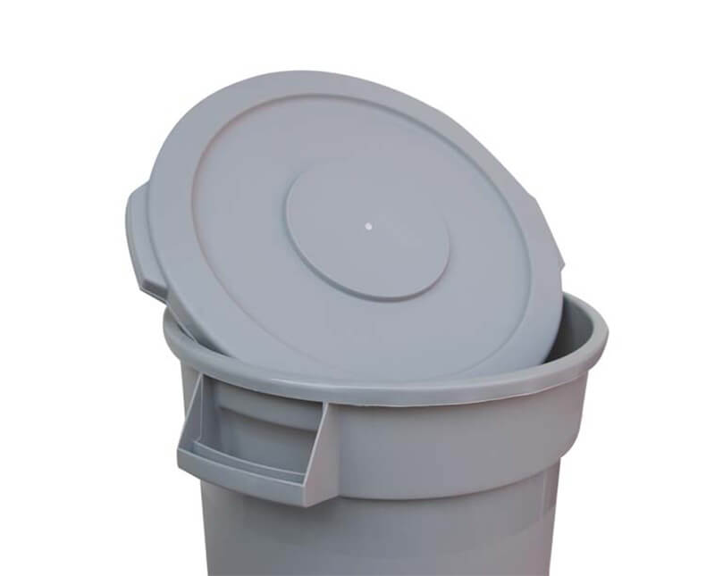 37 litre plastic trash can