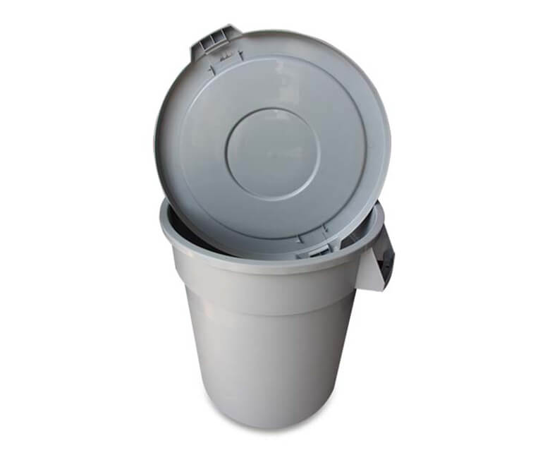 37 litre plastic trash can