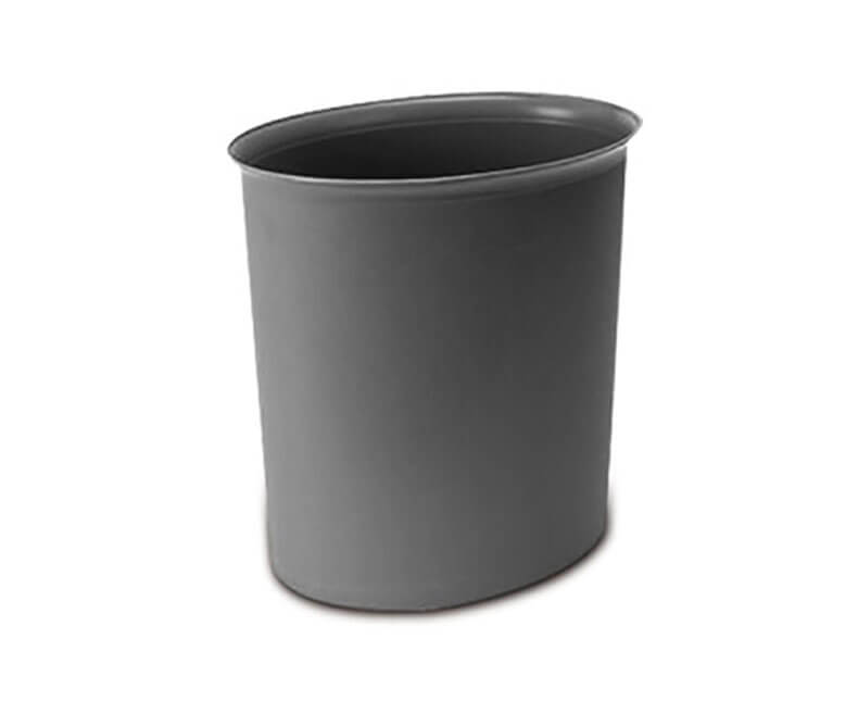 Flame-resistant square oval pattern trash can