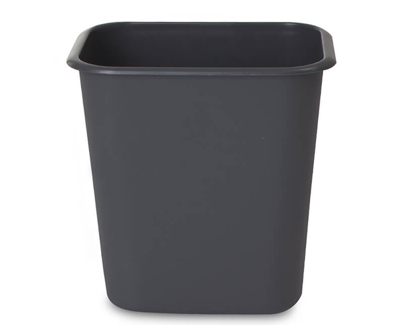 Hotel room flame retardant trash can without cover