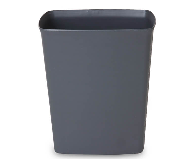 Hotel room flame retardant trash can without cover