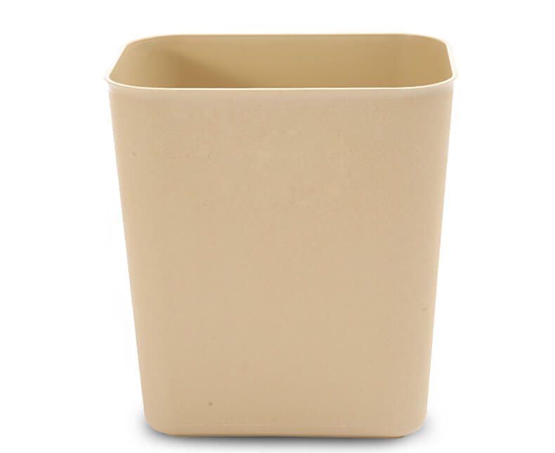 Hotel room flame retardant trash can without cover