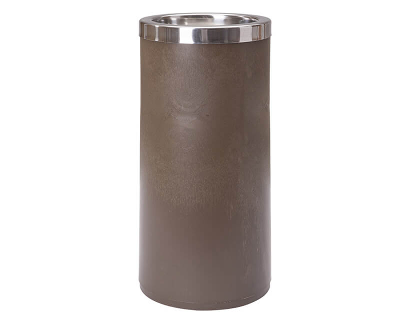 Plastic ashtray trash can