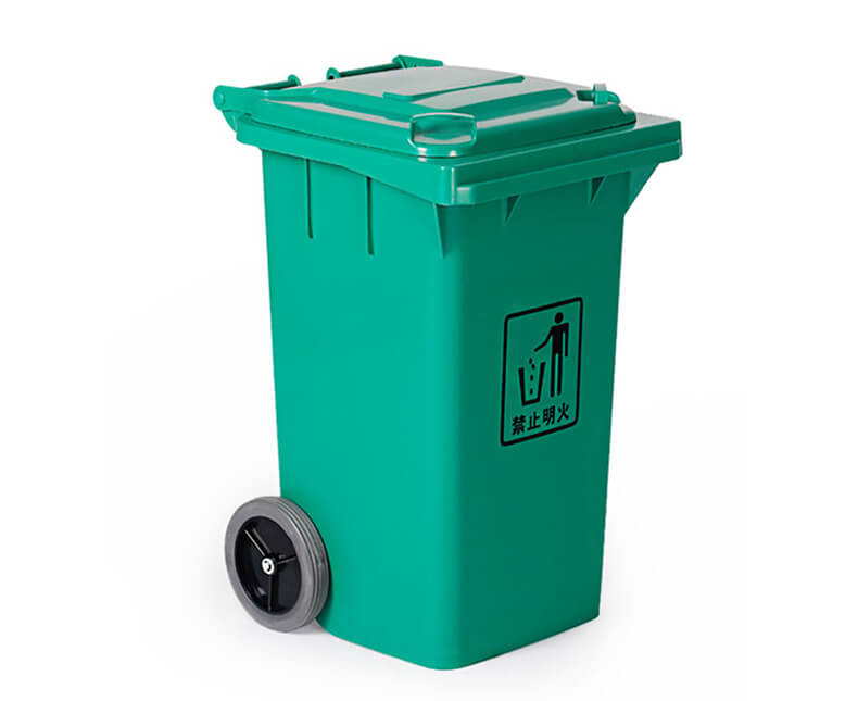 Sanitation pedal trash can with lid