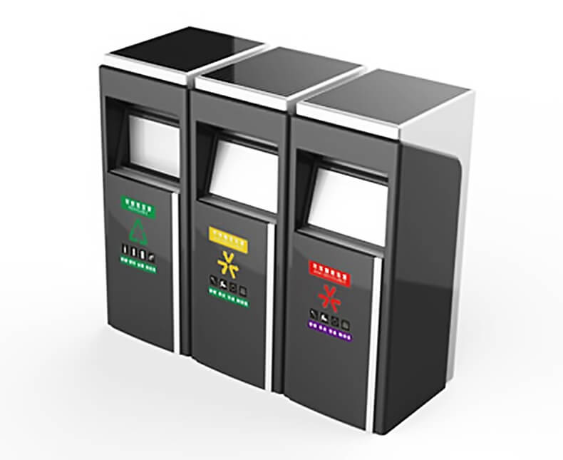 galvanized steel garbage bin with Wheels