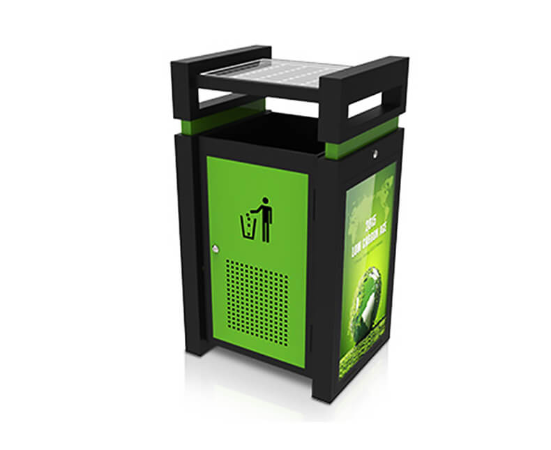 galvanized steel garbage bin with Wheels Swallow