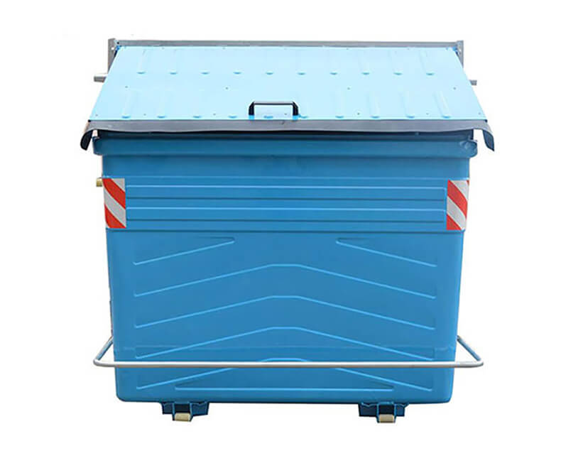 Galvanized garbage trolley customized
