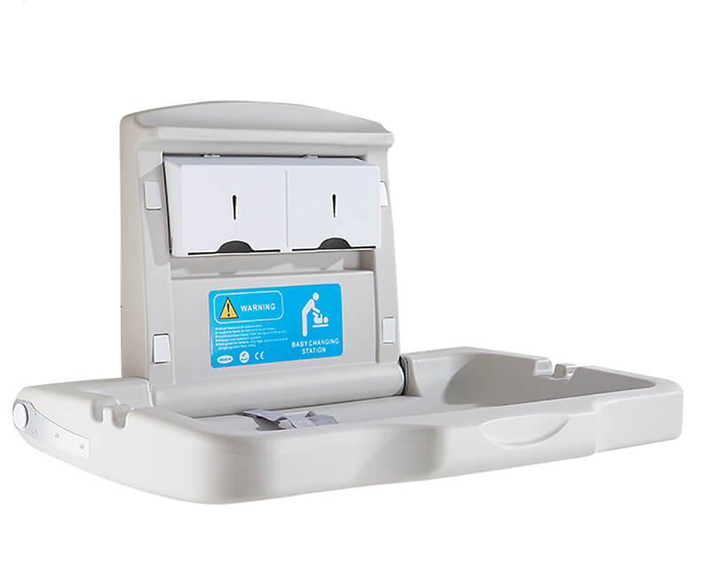 PE horizontal diaper changing table