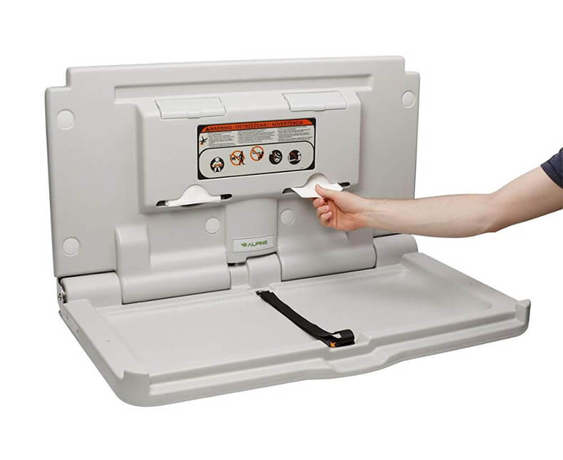 Fold Down Baby Changing Diaper Station