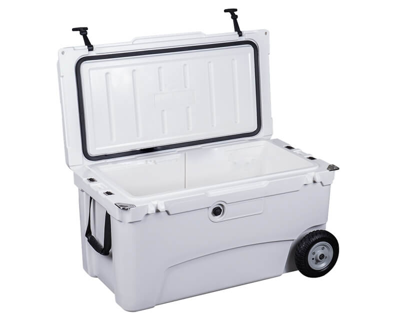 Insulated plastic cooler box