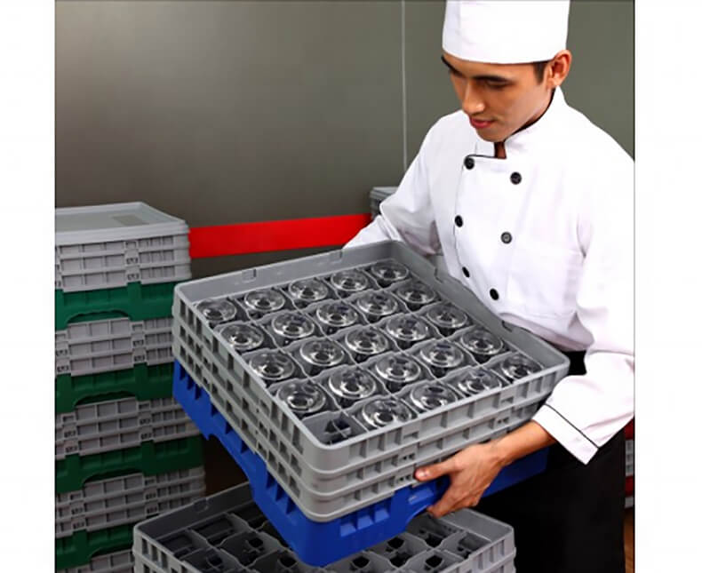 Moveable Plastic Glass Rack