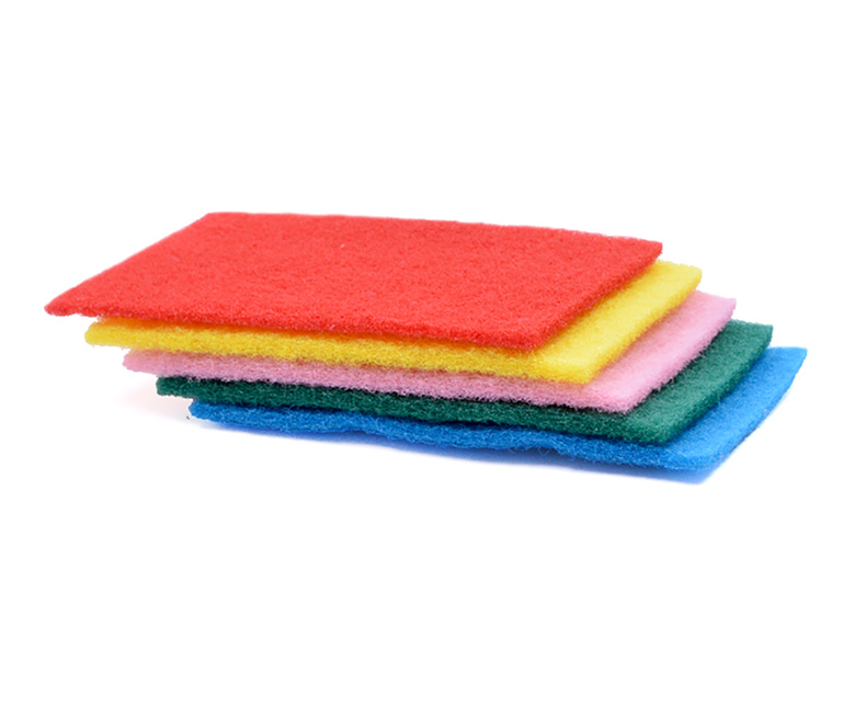 5pcs Polyester handle scrubber