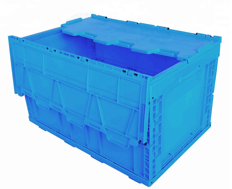 Collapsible and folding crate box