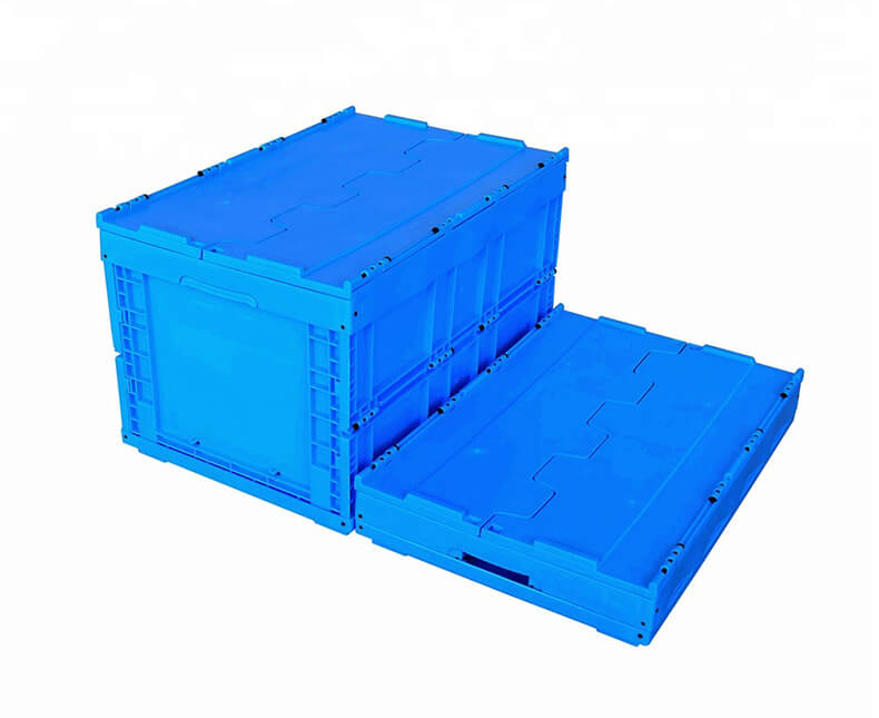 Collapsible and folding crate box
