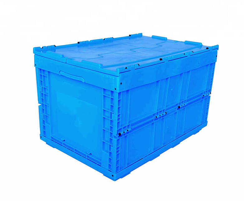 Collapsible and folding crate box