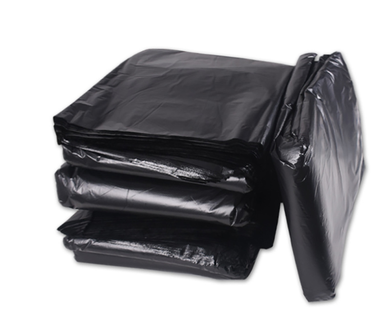 Colored plastic garbage bags