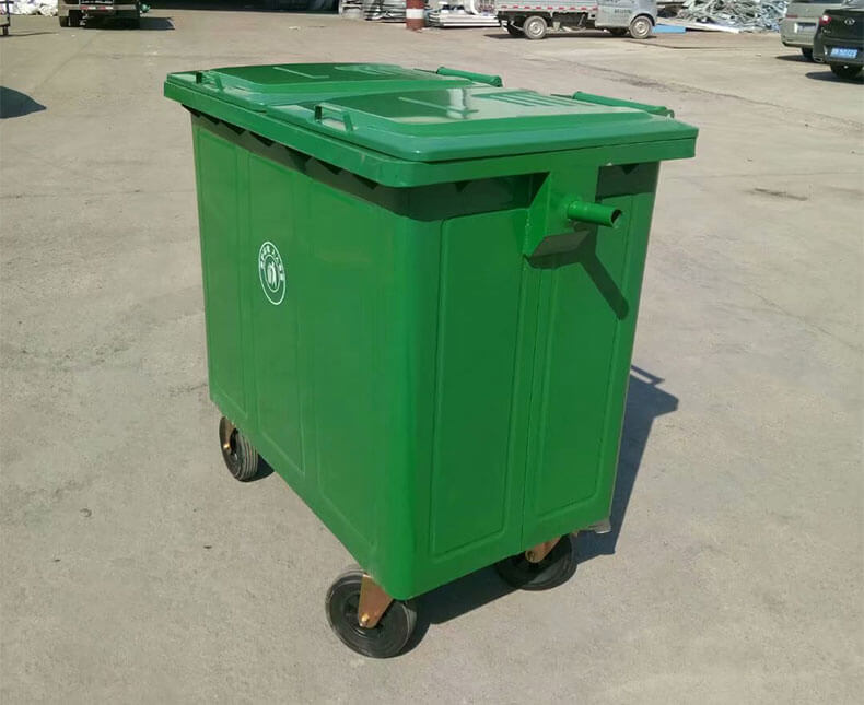 660L metal garbage bins for outdoor cleaning