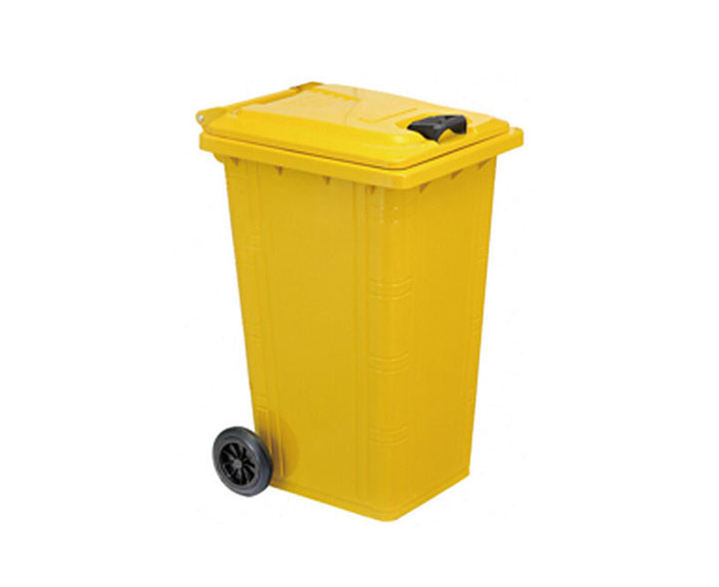120L Galvanized Garbage Container with Wheels